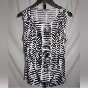MWorthington Black and White Striped Blouse